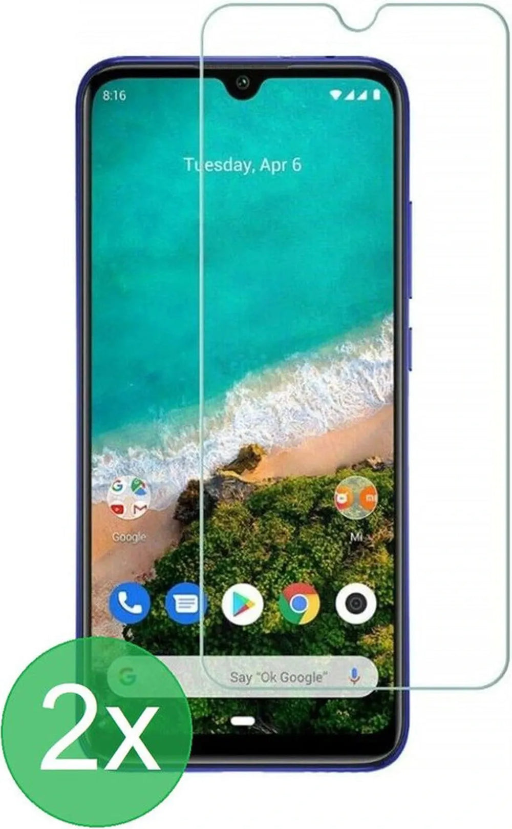 Xiaomi Mi A3 Screenprotector Gehard 9H – Anti-kras – 2-Pack-Ilumina Benelux