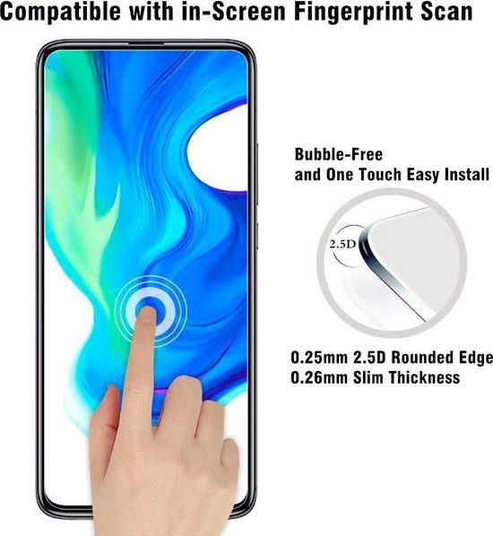 Xiaomi Poco F2 Pro Screenprotector Gehard 9H – Anti-kras – 2-Pack-Ilumina Benelux