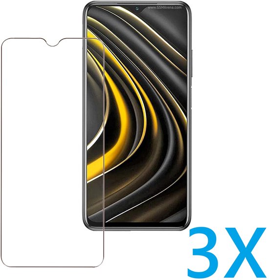 Xiaomi Poco M3 Screenprotector Gehard 9H – Anti-kras – 3-Pack-Ilumina Benelux