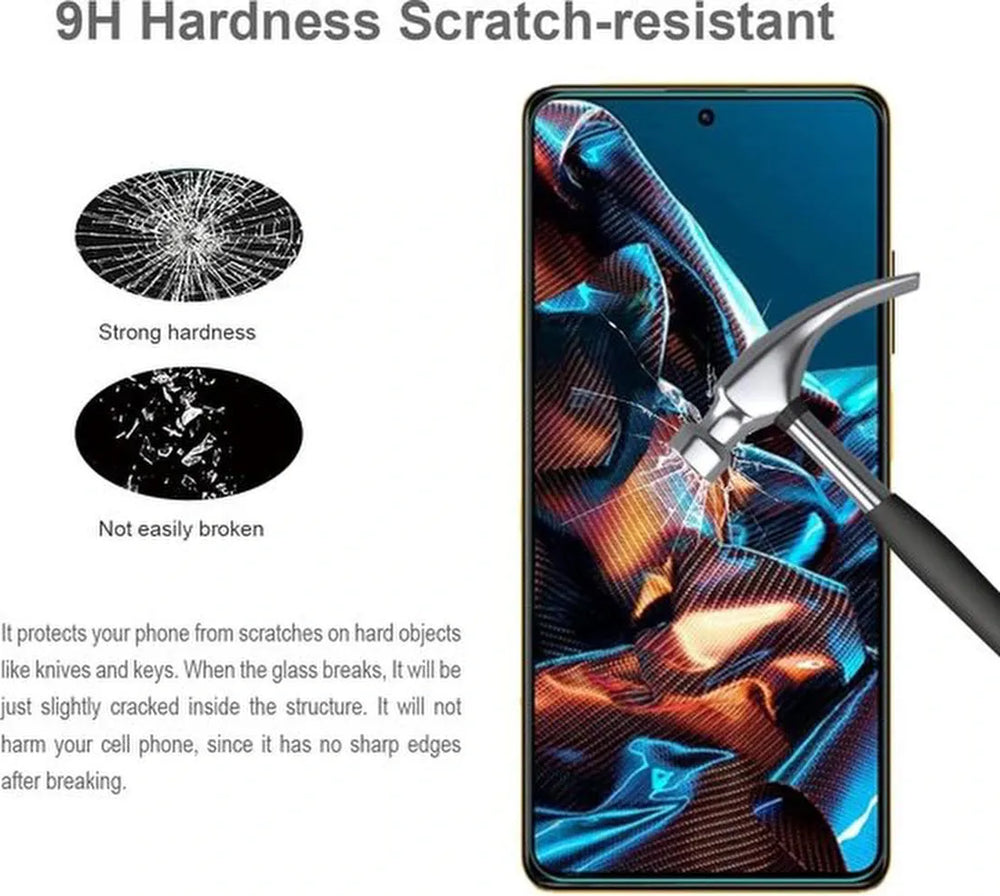 Xiaomi Poco X5 & X5 Pro 5G Screenprotector Gehard 9H – Anti-kras – 3-Pack-Ilumina Benelux