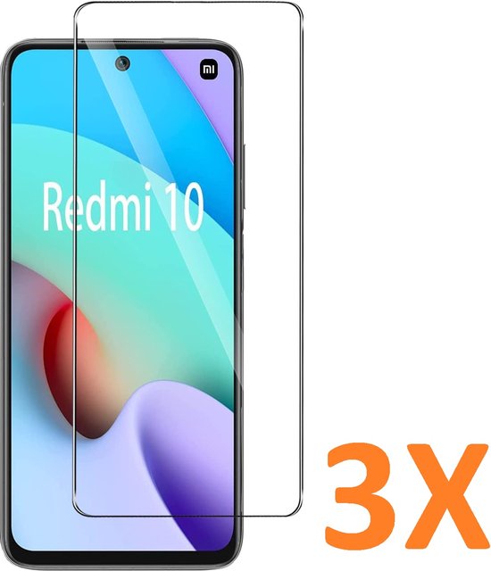 Xiaomi Redmi 10 & Redmi 10 2022 – 9H Gehard Glas – Anti-kras – 3-Pack-Ilumina Benelux