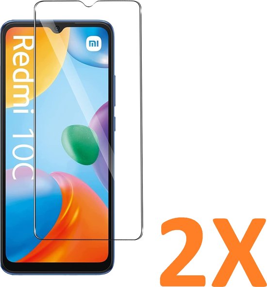 Xiaomi Redmi 10C Screenprotector Gehard 9H – Anti-kras – 2-Pack Tempered Glas-Ilumina Benelux