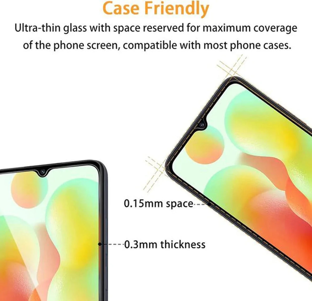Xiaomi Redmi 12C Screenprotector Gehard 9H – Anti-kras – 3-Pack Tempered Glas-Ilumina Benelux