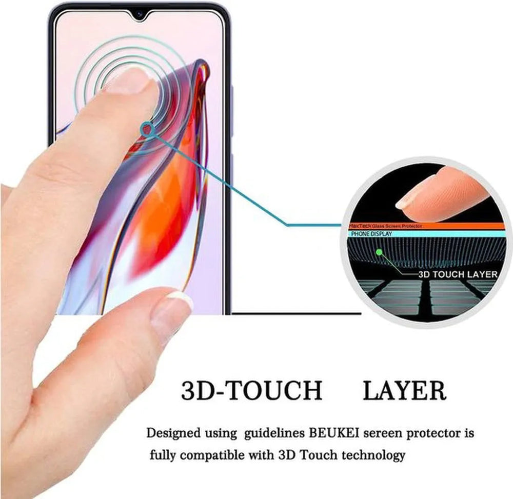 Xiaomi Redmi 12C Screenprotector Gehard 9H – Anti-kras – 5-Pack Tempered Glas-Ilumina Benelux