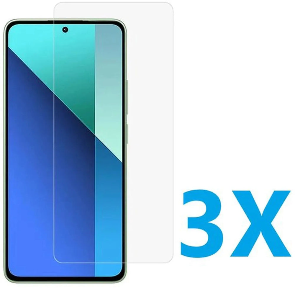 Xiaomi Redmi 13 4G/5G & Poco M6 Screenprotector Gehard 9H – Anti-kras – 3-Pack-Ilumina Benelux