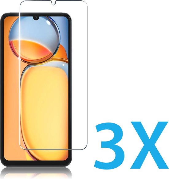 Xiaomi Redmi 13C / Poco C65 Screenprotector Gehard 9H – Anti-kras – 3-Pack-Ilumina Benelux