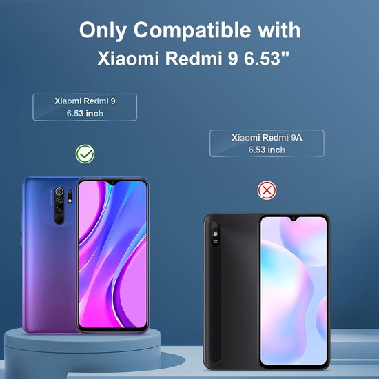 Xiaomi Redmi 9 Screenprotector Full Cover Screenprotector Gehard 9H – 2-Pack-Ilumina Benelux