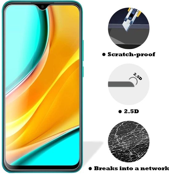 Xiaomi Redmi 9 Screenprotector Gehard 9H – Anti-kras – 2-Pack-Ilumina Benelux