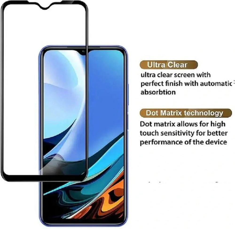 Xiaomi Redmi 9T Screenprotector Full Cover Screenprotector Gehard 9H – 2-Pack-Ilumina Benelux