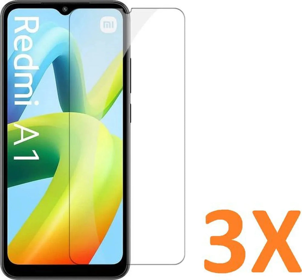 Xiaomi Redmi A1/A1+/A2/A2+ Screenprotector Gehard 9H – Anti-kras – 3-Pack-Ilumina Benelux