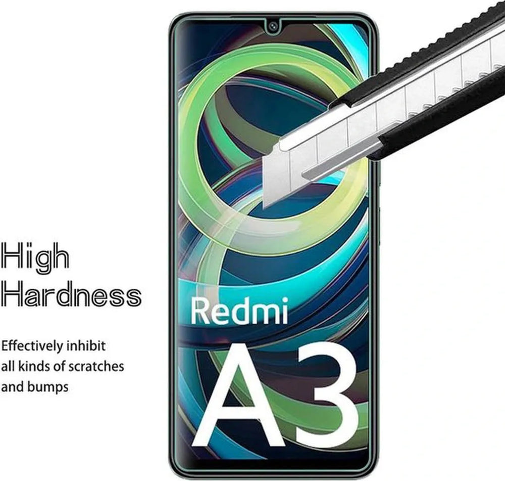 Xiaomi Redmi A3 – 9H Gehard Glas – Anti Kras – 2-Pack-Ilumina Benelux