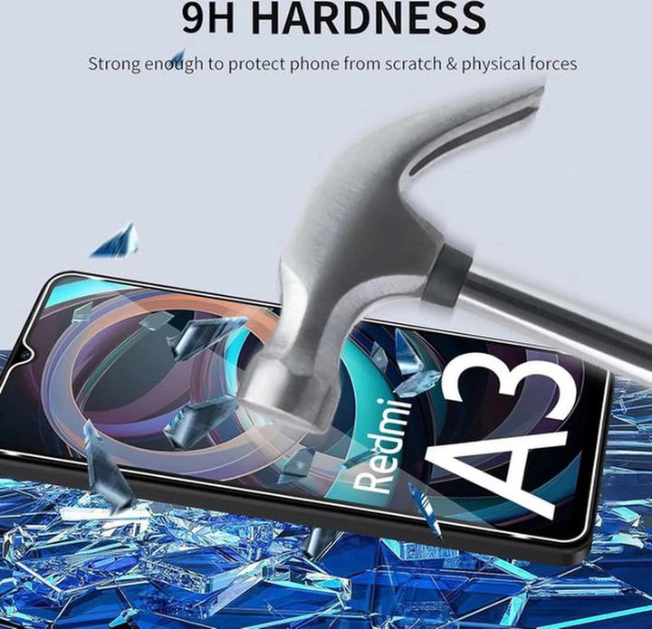 Xiaomi Redmi A3 – 9H Gehard Glas – Anti Kras – 5-Pack Tempered Glas-Ilumina Benelux