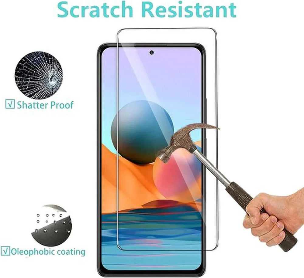 Xiaomi Redmi Note 10 Pro Screenprotector Gehard 9H – Anti-kras – 1-Pack-Ilumina Benelux