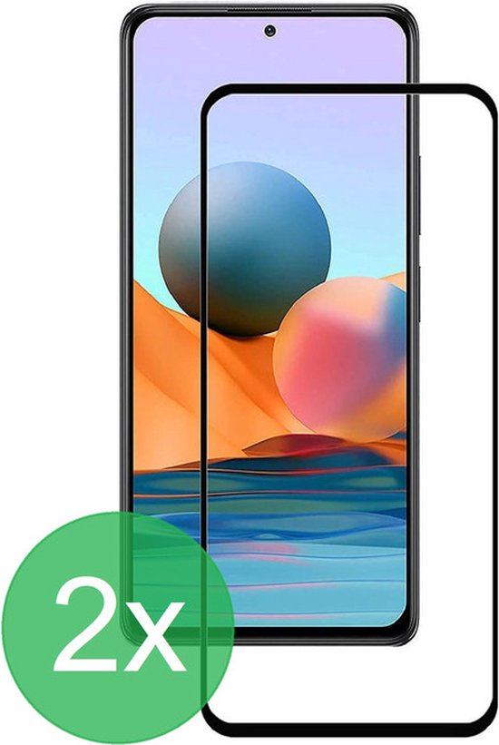 Xiaomi Redmi Note 10 Pro Screenprotector Gehard 9H Screenprotector Full Cover – 2-Pack-Ilumina Benelux