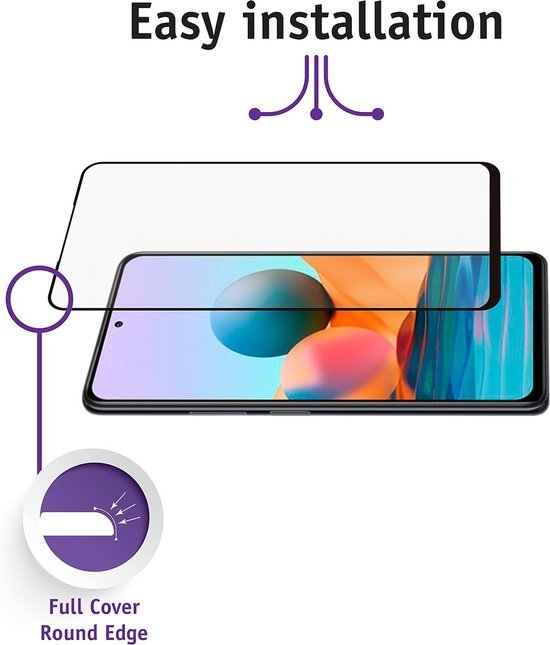 Xiaomi Redmi Note 10 Screenprotector Gehard 9H Screenprotector Full Cover – 2-Pack-Ilumina Benelux