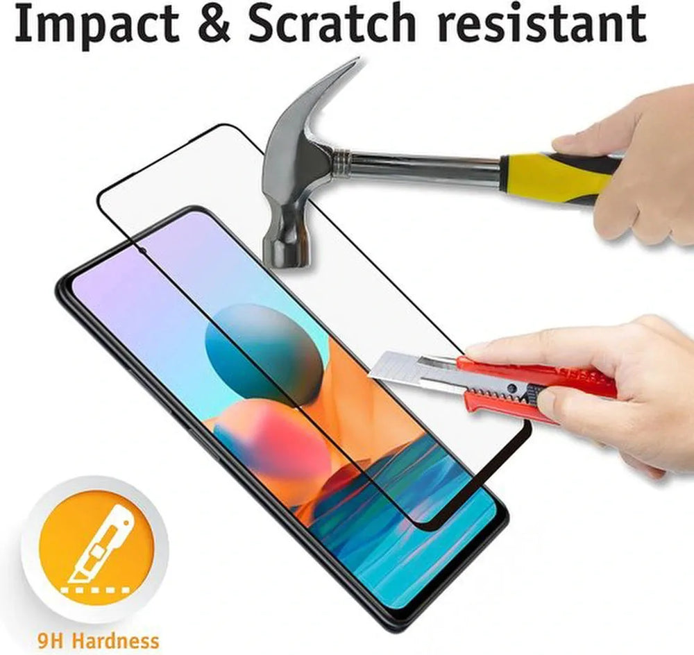 Xiaomi Redmi Note 10 Screenprotector Gehard 9H Screenprotector Full Cover – 2-Pack-Ilumina Benelux