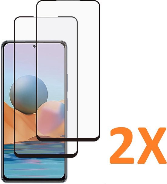 Xiaomi Redmi Note 10 Screenprotector Gehard 9H Screenprotector Full Cover – 2-Pack-Ilumina Benelux