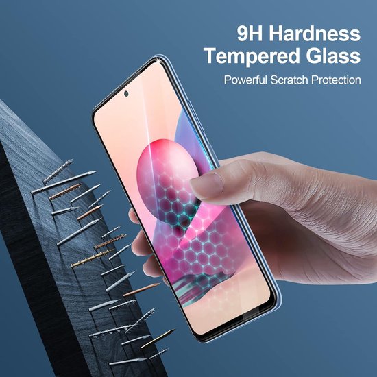 Xiaomi Redmi Note 10s Screenprotector Gehard 9H Screenprotector Full Cover – 2-Pack-Ilumina Benelux