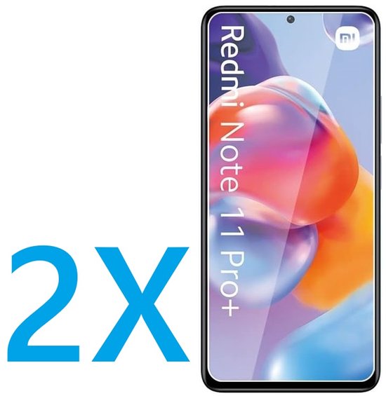 Xiaomi Redmi Note 11 Pro+ 5G Screenprotector Gehard 9H – Anti-kras – 2-Pack-Ilumina Benelux