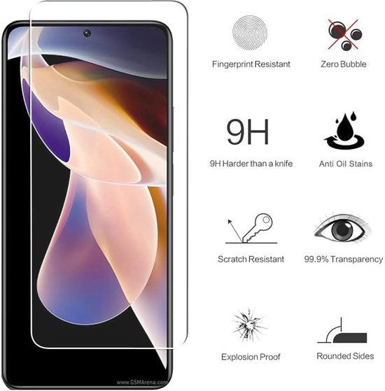 Xiaomi Redmi Note 11 Pro+ 5G Screenprotector Gehard 9H – Anti-kras – 3-Pack-Ilumina Benelux