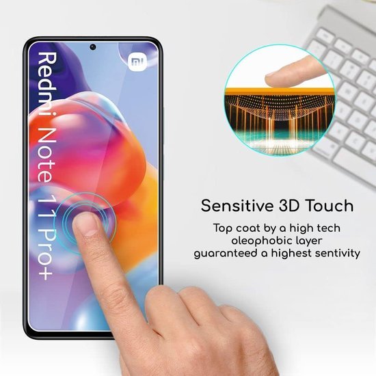 Xiaomi Redmi Note 11 Pro+ Screenprotector Gehard 9H – Anti-kras – Tempered Glas – 1-Pack-Ilumina Benelux