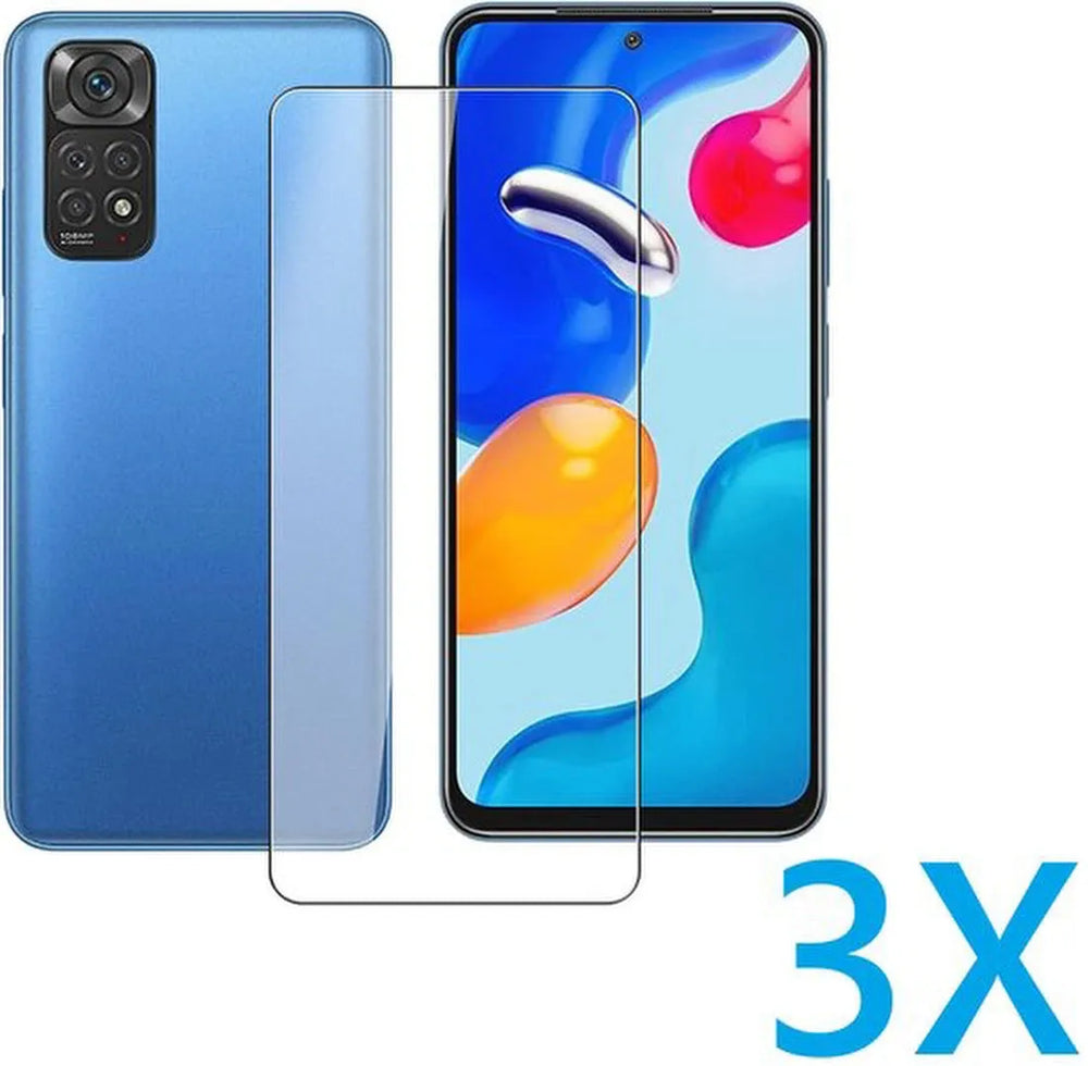 Xiaomi Redmi Note 11S/11T & Poco M4 Pro 5G Screenprotector Gehard 9H – Anti-kras – 3-Pack-Ilumina Benelux