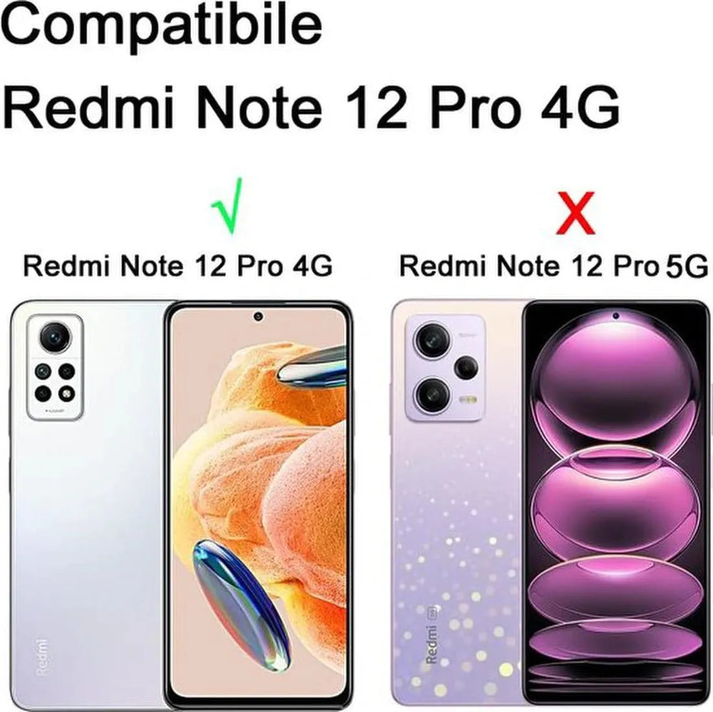 Xiaomi Redmi Note 12 Pro 4G Screenprotector Gehard 9H – Anti-kras – 3-Pack-Ilumina Benelux