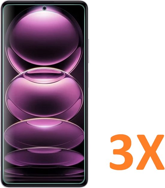 Xiaomi Redmi Note 12 Pro+ – 9H Gehard Glas – Anti-kras – 3-Pack-Ilumina Benelux