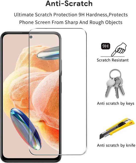 Xiaomi Redmi Note 12 Pro+ Screenprotector Gehard 9H – Anti-kras – 2-Pack-Ilumina Benelux