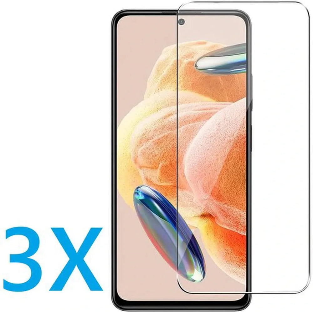 Xiaomi Redmi Note 12 Pro+ Screenprotector Gehard 9H – Anti-kras – 3-Pack Tempered Glas-Ilumina Benelux