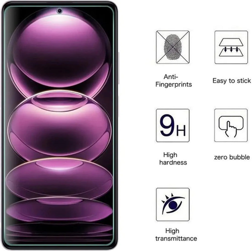 Xiaomi Redmi Note 12 Pro+ Screenprotector Gehard 9H – Anti-kras – Tempered Glas – 1-Pack-Ilumina Benelux
