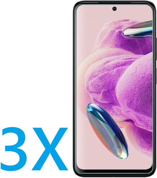 Xiaomi Redmi Note 12S – 9H Gehard Glas – Anti-kras – 3-Pack-Ilumina Benelux
