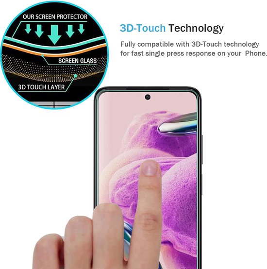 Xiaomi Redmi Note 12S Screenprotector Gehard 9H – Anti-kras – 2-Pack-Ilumina Benelux