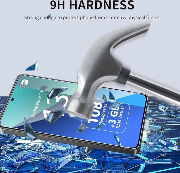 Xiaomi Redmi Note 13 Pro+ 5G Screenprotector Gehard 9H – Anti-kras – 2-Pack Tempered Glas-Ilumina Benelux