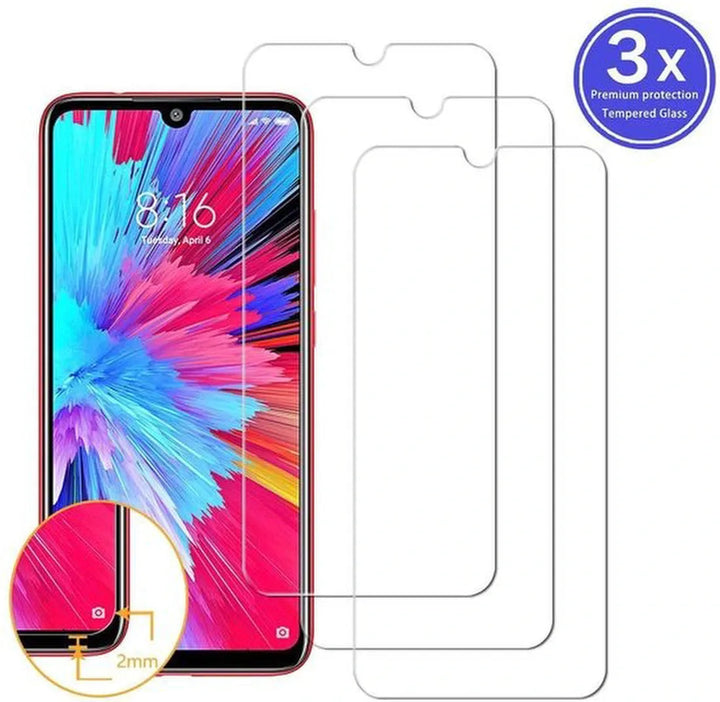 Xiaomi Redmi Note 7/7S/7 Pro Screenprotector Gehard 9H – Anti-kras – 3-Pack-Ilumina Benelux