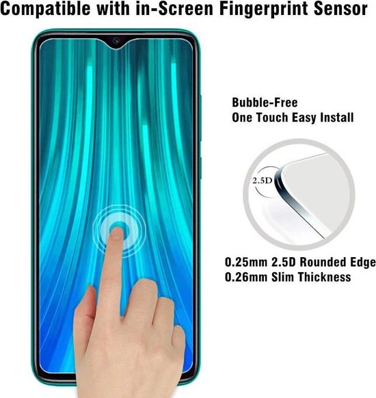 Xiaomi Redmi Note 8T – 9H Gehard Glas – Anti-kras – 3-Pack-Ilumina Benelux