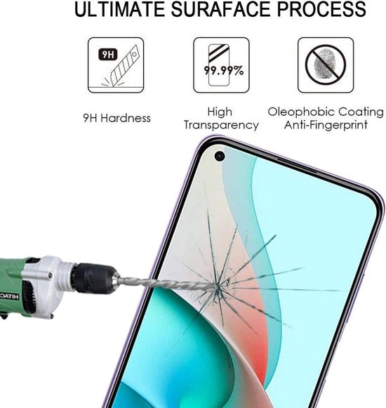 Xiaomi Redmi Note 9 5G Screenprotector Full Cover Screenprotector Gehard 9H – 3-Pack-Ilumina Benelux
