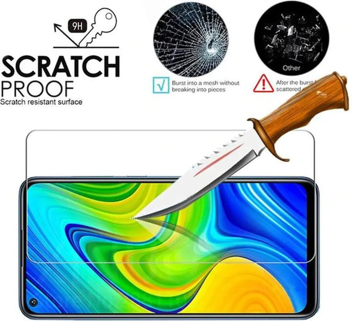 Xiaomi Redmi Note 9 Screenprotector Gehard 9H – Anti-kras – Tempered Glas – 2-Pack-Ilumina Benelux