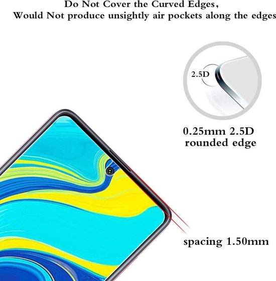 Xiaomi Redmi Note 9S/9 Pro/9 Pro Max Screenprotector Gehard 9H – Anti-kras – 2-Pack-Ilumina Benelux