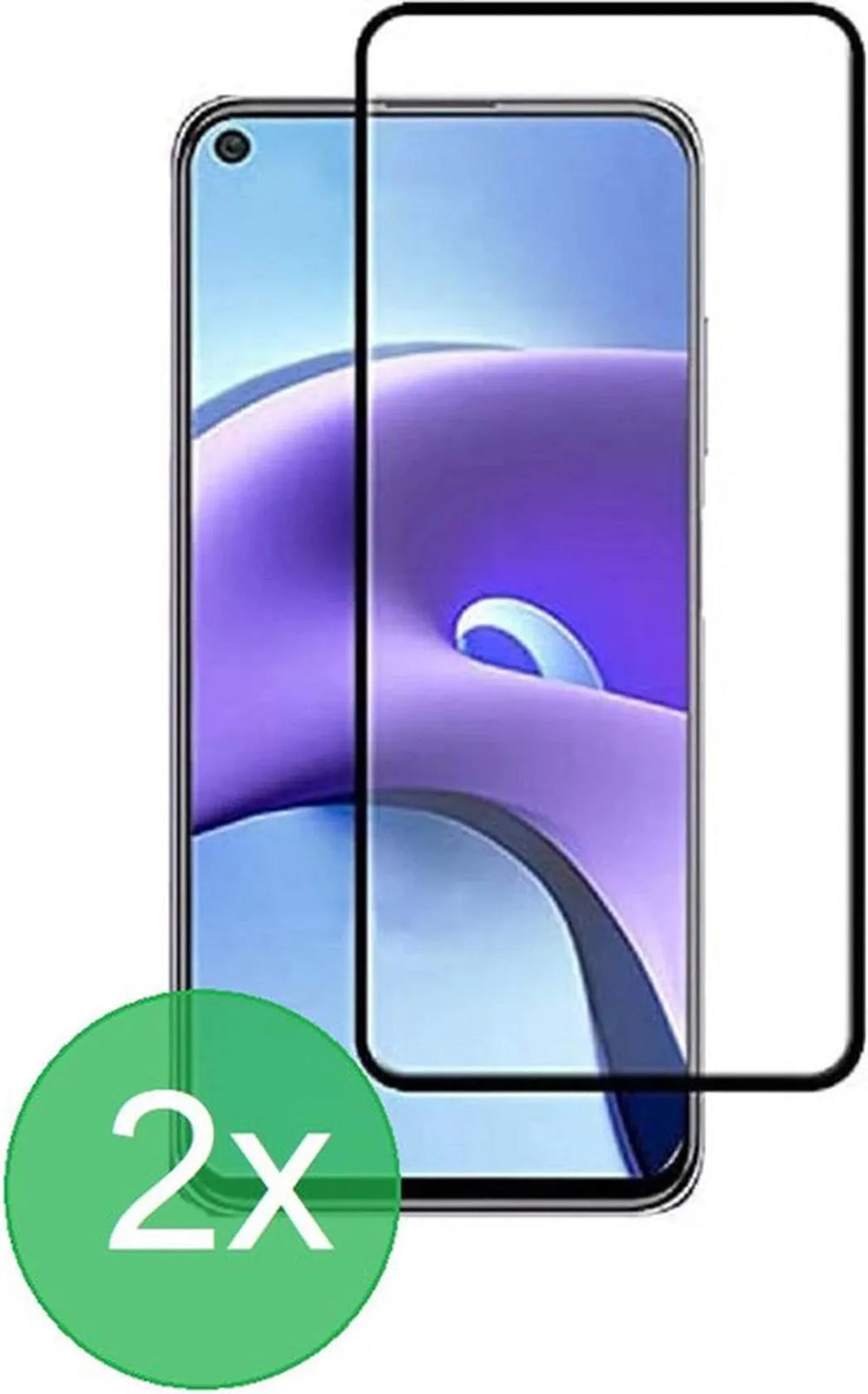 Xiaomi Redmi Note 9T/Note 9 5G Screenprotector Full Cover Screenprotector Gehard 9H – 2-Pack-Ilumina Benelux
