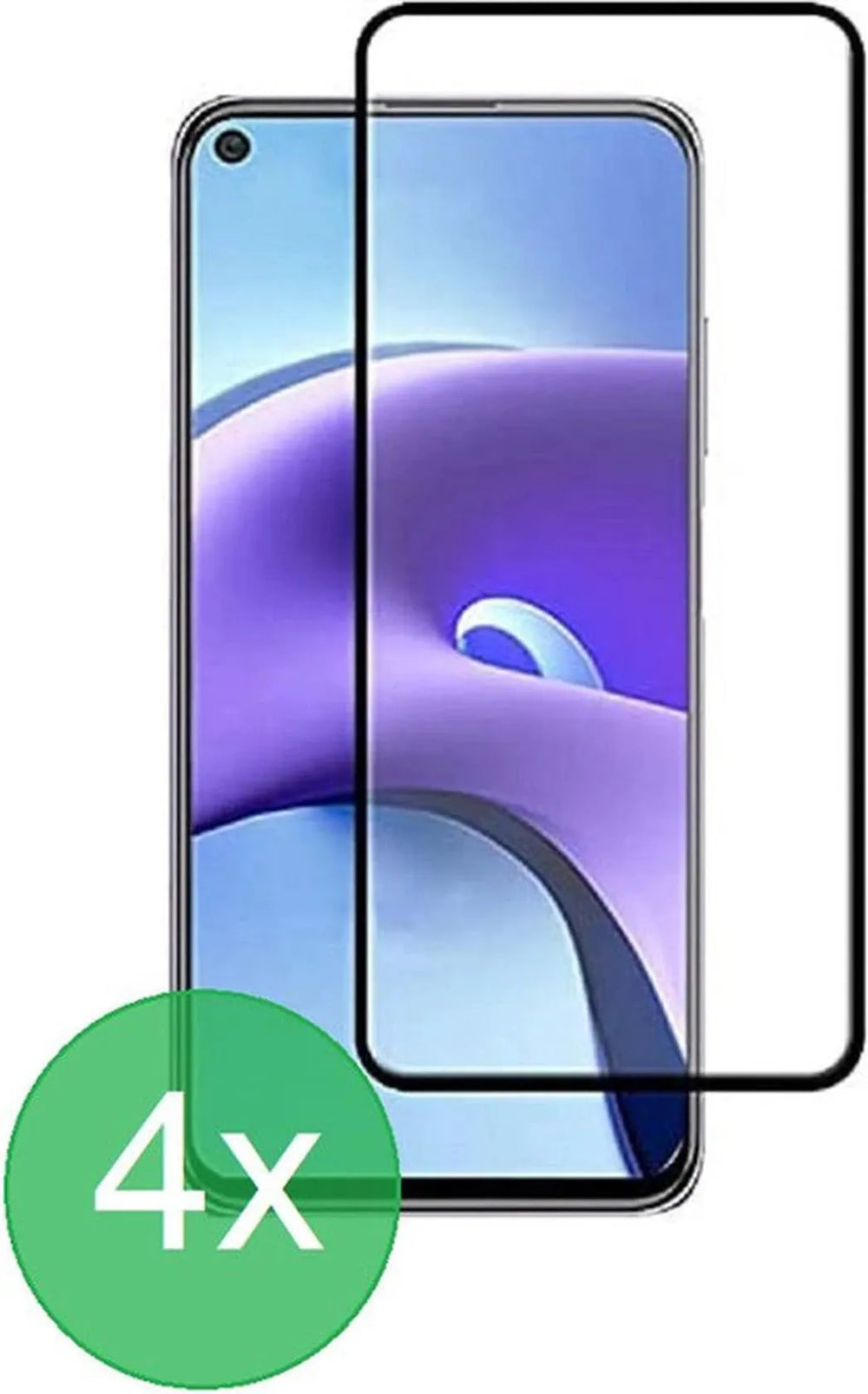 Xiaomi Redmi Note 9T/Note 9 5G Screenprotector Full Cover Screenprotector Gehard 9H-Ilumina Benelux