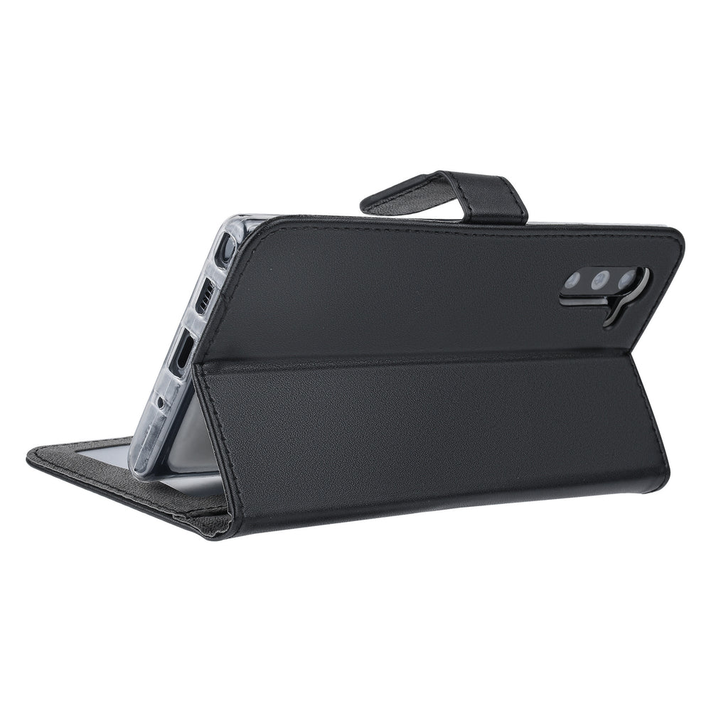 Zwart hoesje Samsung Galaxy Note 10 - Book Case - Pasjeshouder - Magneetsluiting (N970F)-Hoesjes-Ilumina Benelux