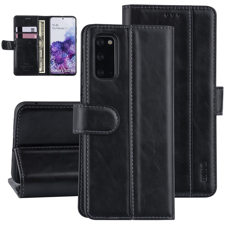 Zwart hoesje Samsung Galaxy S20 - Book Case - PU leather-Hoesjes-Ilumina Benelux