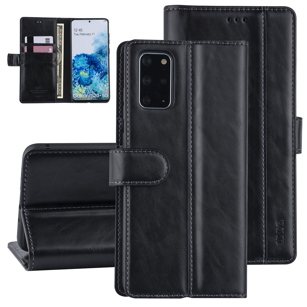 Zwart hoesje Samsung Galaxy S20 Plus - Book Case - PU leather-Hoesjes-Ilumina Benelux