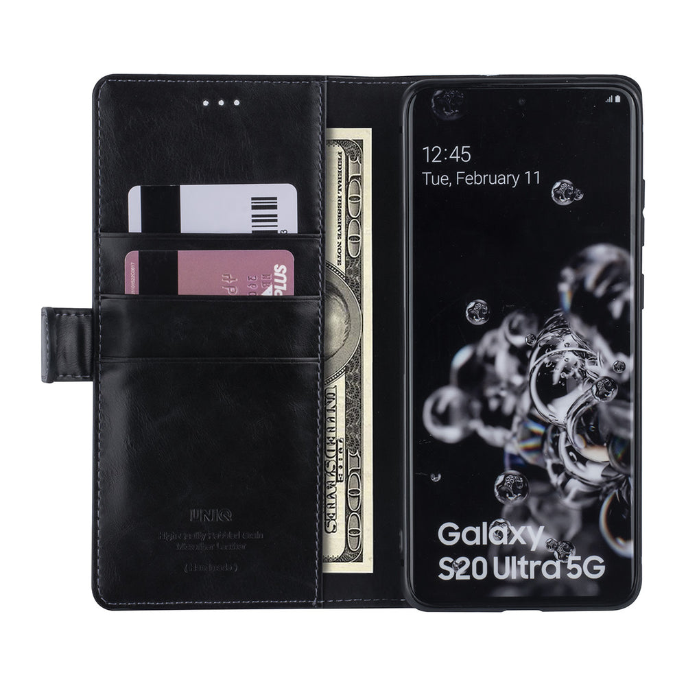 Zwart hoesje Samsung Galaxy S20 Ultra - Book Case - PU leather-Hoesjes-Ilumina Benelux