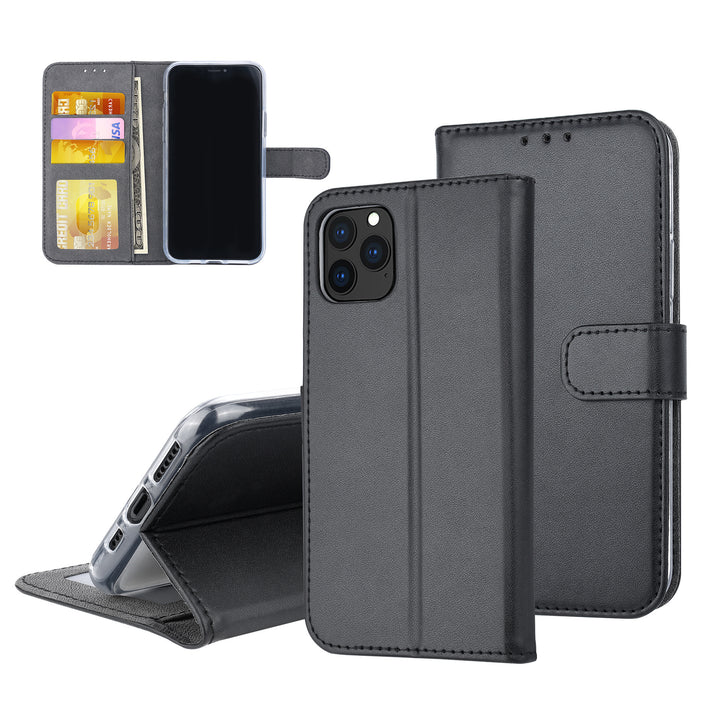 Zwart hoesje iPhone 11 Pro - Book Case - Pasjeshouder - Magneetsluiting-Hoesjes-Ilumina Benelux