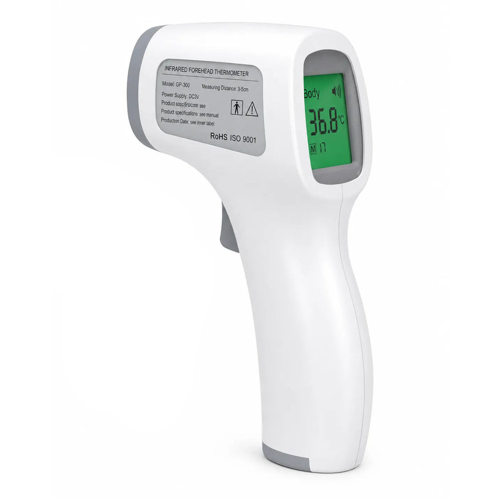 Infrarood Voorhoofdthermometer – Contactloze Digitale Koortsthermometer – LCD Display – Koortsalarm – Voor Baby, Kinderen & Volwassenen-Ilumina Benelux