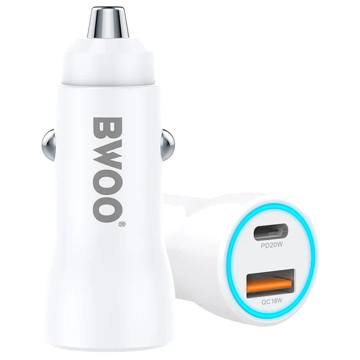 38W Autolader USB-C PD & USB-A QC – Snellader voor Auto-Ilumina Benelux