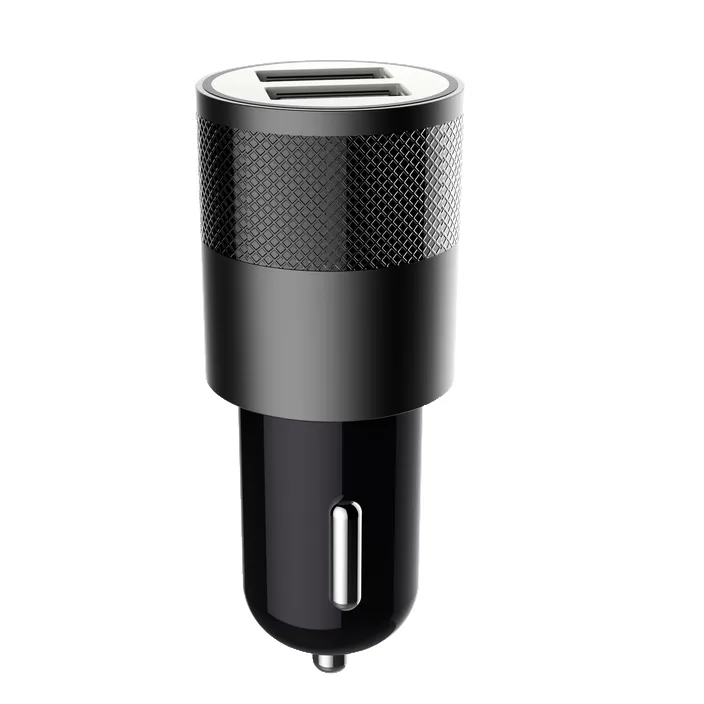15W Dual USB-A Autolader 2.4A Car Charger Zwart-Ilumina Benelux