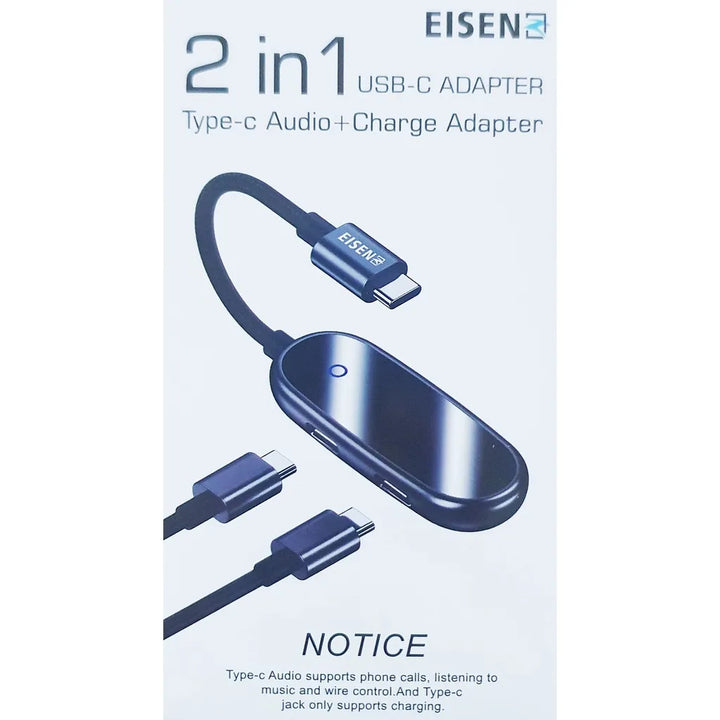 USB-C naar 2x USB-C Adapter - Audio & Opladen Tegelijk - USB-C Audio Splitter - PD 18W Snelladen - Geschikt voor Samsung, Google Pixel, Xiaomi, OnePlus & iPad-Ilumina Benelux
